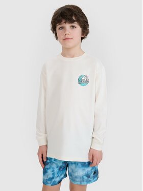 4F 4F Longsleeve 4FJWSS25TLONM435-11S Biały Oversize