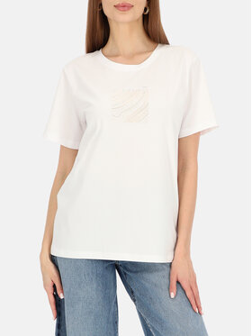 Potis & Verso Potis & Verso T-Shirt Mercy Biały Regular Fit