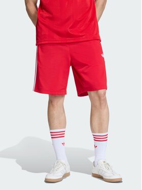adidas adidas Szorty materiałowe 159247 Czerwony Regular Fit