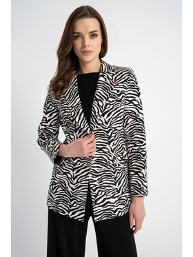 CLICK CLICK Marynarka 71-0023 Czarny Relaxed Fit
