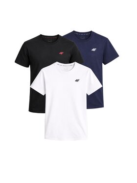4F 4F T-Shirt Z-TTSHM3341-3 Biały Regular Fit