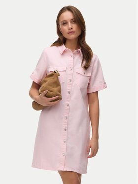 Vero Moda Vero Moda Džínové šaty Jennie 10309665 Růžová Regular Fit