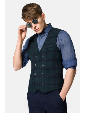 Lancerto Lancerto Kamizelka Modena KA131123000002 Zielony Slim Fit
