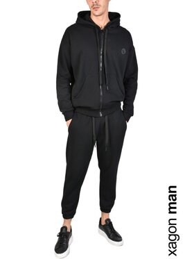 Xagon Xagon Bluza MDAWS6 | Fleece Czarny Regular Fit