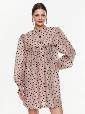 Custommade Custommade Vsakodnevna obleka Kristel 999395458 Bež Relaxed Fit
