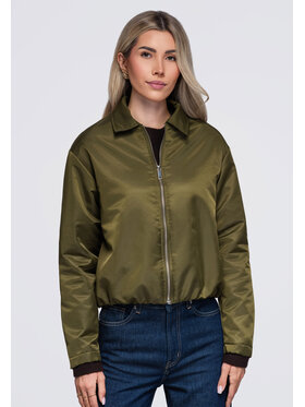 Ombre Ombre Bunda pro přechodné období OW-JT-E0003 Khaki Relaxed Fit