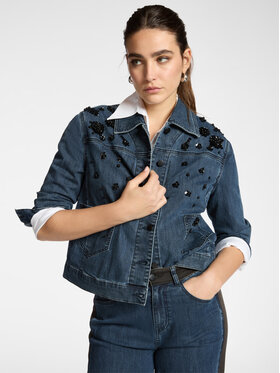 Elena Mirò Elena Mirò Giacca di jeans R447P000093N034 Blu Boxy Fit