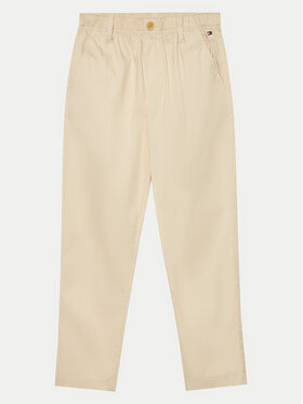Tommy Hilfiger Tommy Hilfiger Medžiaginės kelnės Monotype KB0KB09146 Smėlio Regular Fit