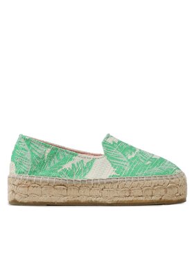 Manebi Manebi Еспадрили Cotton Jaquard Double Sole Espadrilles G 4.8 D0 Зелен