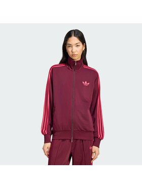 adidas adidas Bluza FIREBIRD Czerwony Loose Fit
