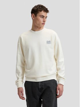 Lee Lee Felpa WORKWEAR ESS CREW Bianco Relaxed Fit