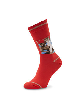 Stereo Socks Visoke Nogavice Unisex Wet Nightmare Rdeča