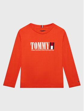 Tommy Hilfiger Tommy Hilfiger Bluză Graphic KB0KB07887 D Portocaliu Regular Fit