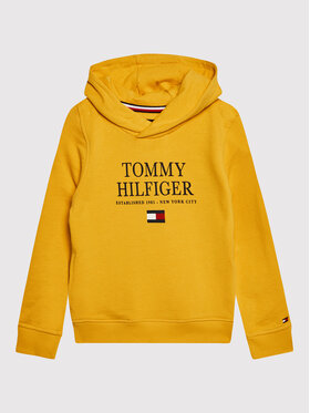 Tommy Hilfiger Tommy Hilfiger Majica dugih rukava Th Logo KB0KB07027 M Žuta Regular Fit