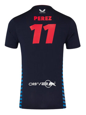 Red Bull Racing Red Bull Racing T-Shirt Sergio Perez 2024 Granatowy Regular Fit