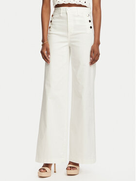Rinascimento Rinascimento Jeans hlače CFC0127565003 Bela Wide Leg