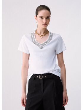 Liu Jo Liu Jo T-shirt CF6200JS923S9328 Bianco Regular Fit
