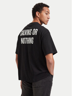 Calvin Klein Jeans Calvin Klein Jeans Тишърт Calvins Or Nothing LV04RH825G Черен Regular Fit