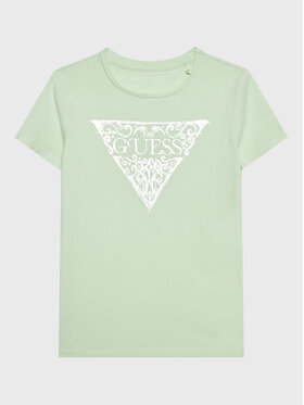 Guess Guess T-Shirt J3GI01 K6YW3 Zielony Regular Fit