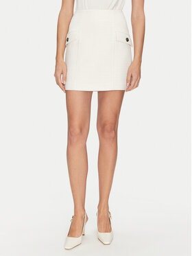 Bruuns Bazaar Bruuns Bazaar Pouzdrová sukně Platanus BBW4581 Bílá Slim Fit