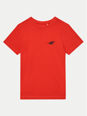 4F 4F T-Shirt 4FJWMM00TTSHM1626 Rot Regular Fit