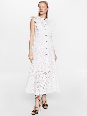 Pinko Pinko Kleid für den Alltag 100912 A0Q4 Weiß Regular Fit