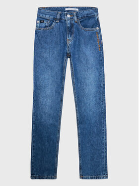 Calvin Klein Jeans Calvin Klein Jeans Jeansy Regular Straight Auth Wint Embro IB0IB01590 Niebieski Regular Fit