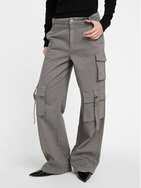 Gestuz Gestuz Spodnie materiałowe Mirza 10908720 Szary Relaxed Fit