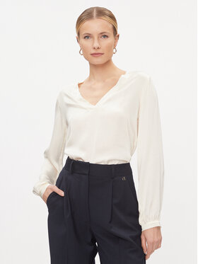Dixie Dixie Blúz C239Z014A Ekru Loose Fit