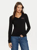 Guess Jeans Guess Jeans Majica W4YI21 J1314 Crna Slim Fit
