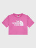The North Face The North Face T-shirt Crop Easy NF0A83EU Ružičasta Regular Fit