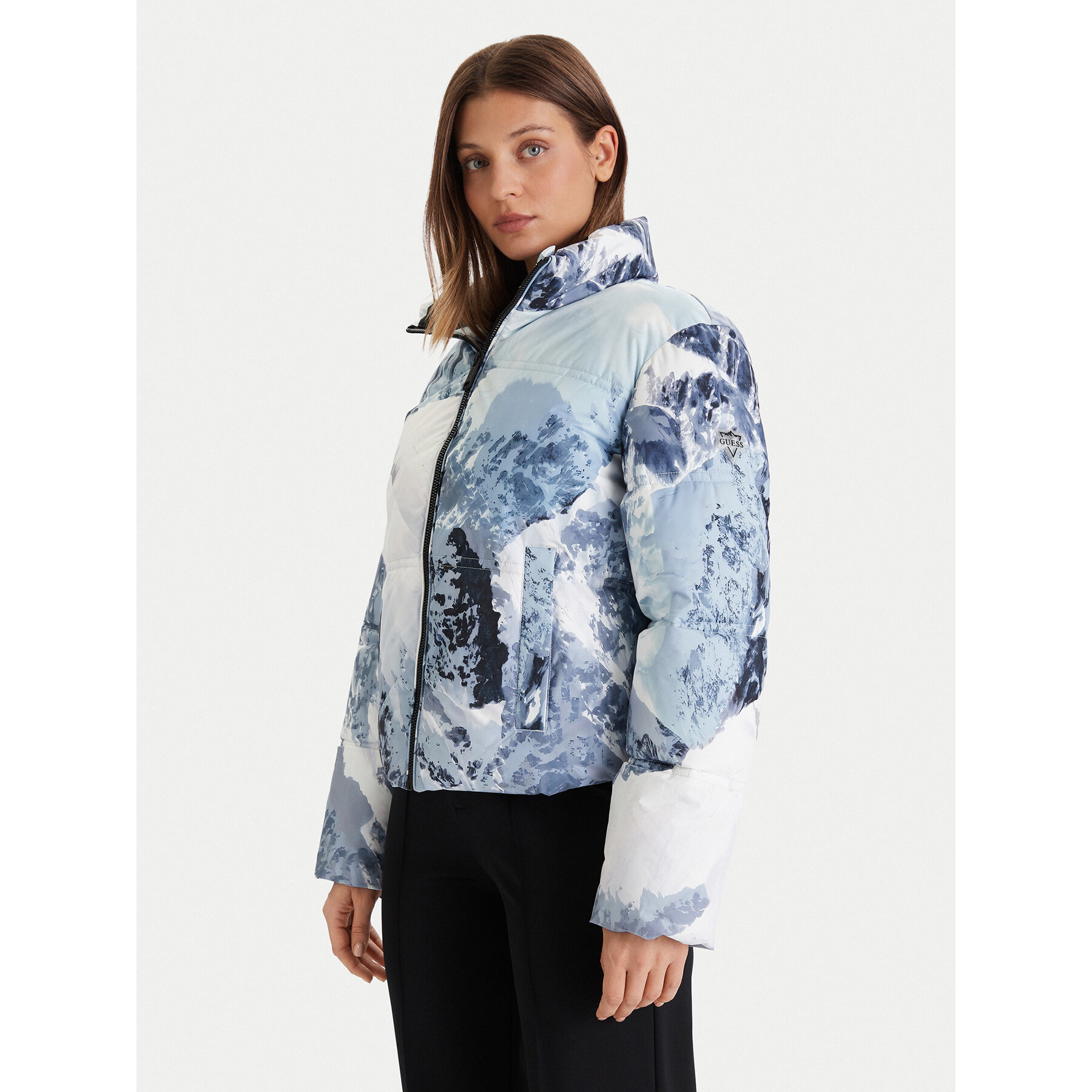 Guess Kurtka narciarska W5BL92 W3282 Niebieski Regular Fit