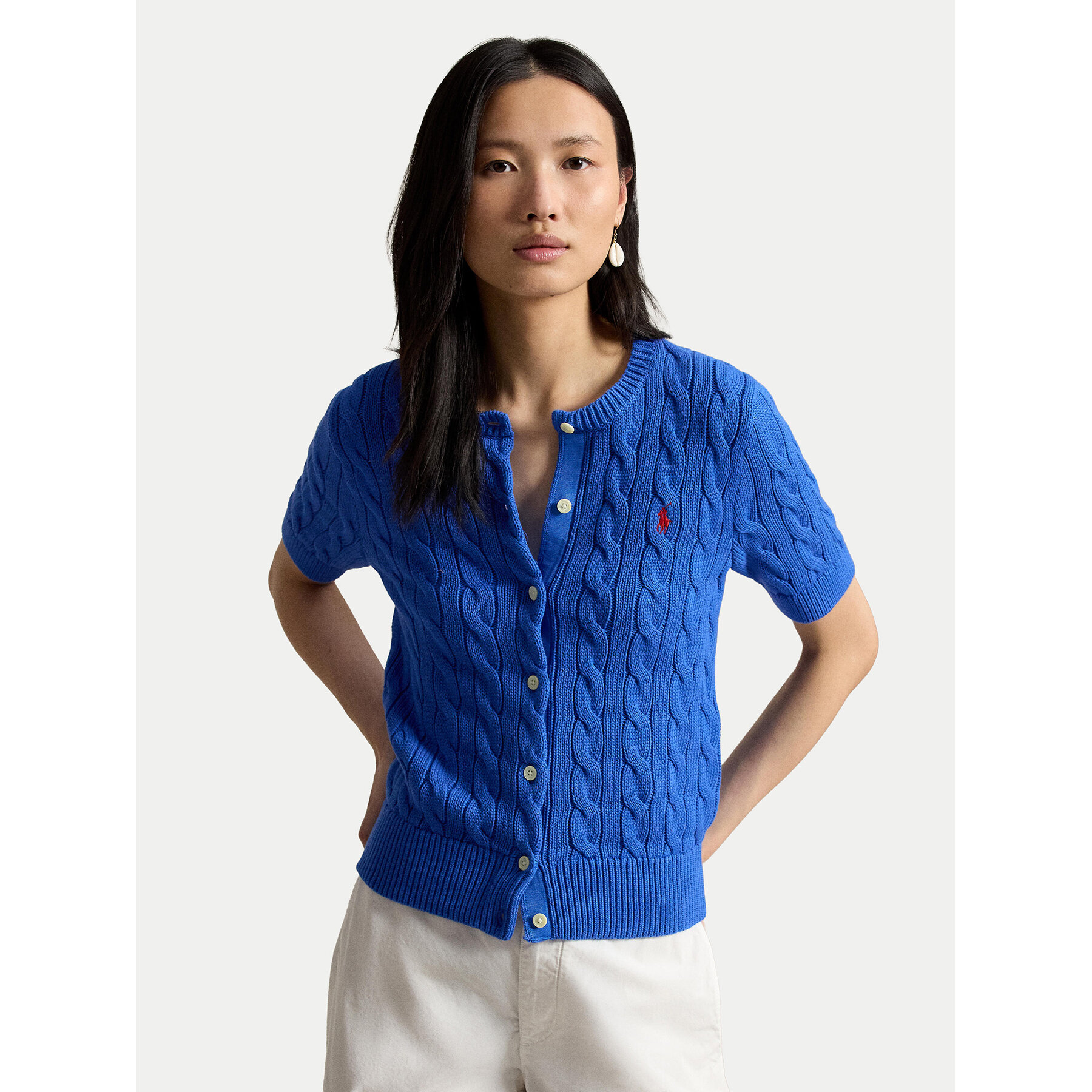 Polo Ralph Lauren Kardigan 211966720500 Niebieski Slim Fit