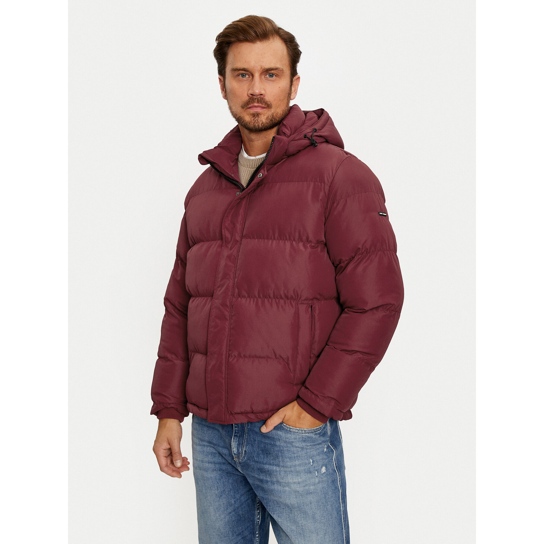 Pepe Jeans Kurtka zimowa Tobias PM403031 Czerwony Regular Fit
