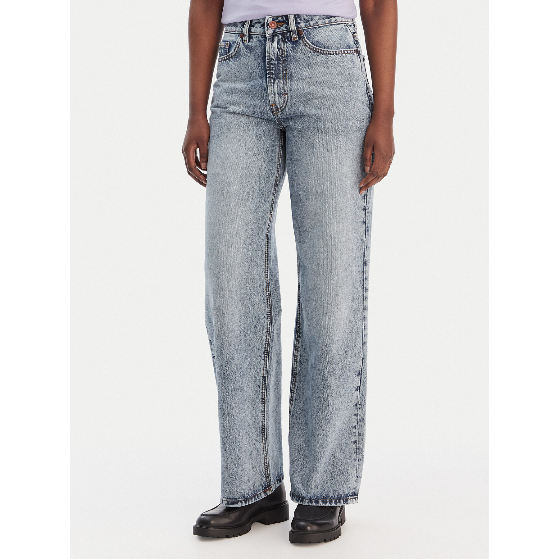 HUGO Jeansy 50556481 Niebieski Regular Fit