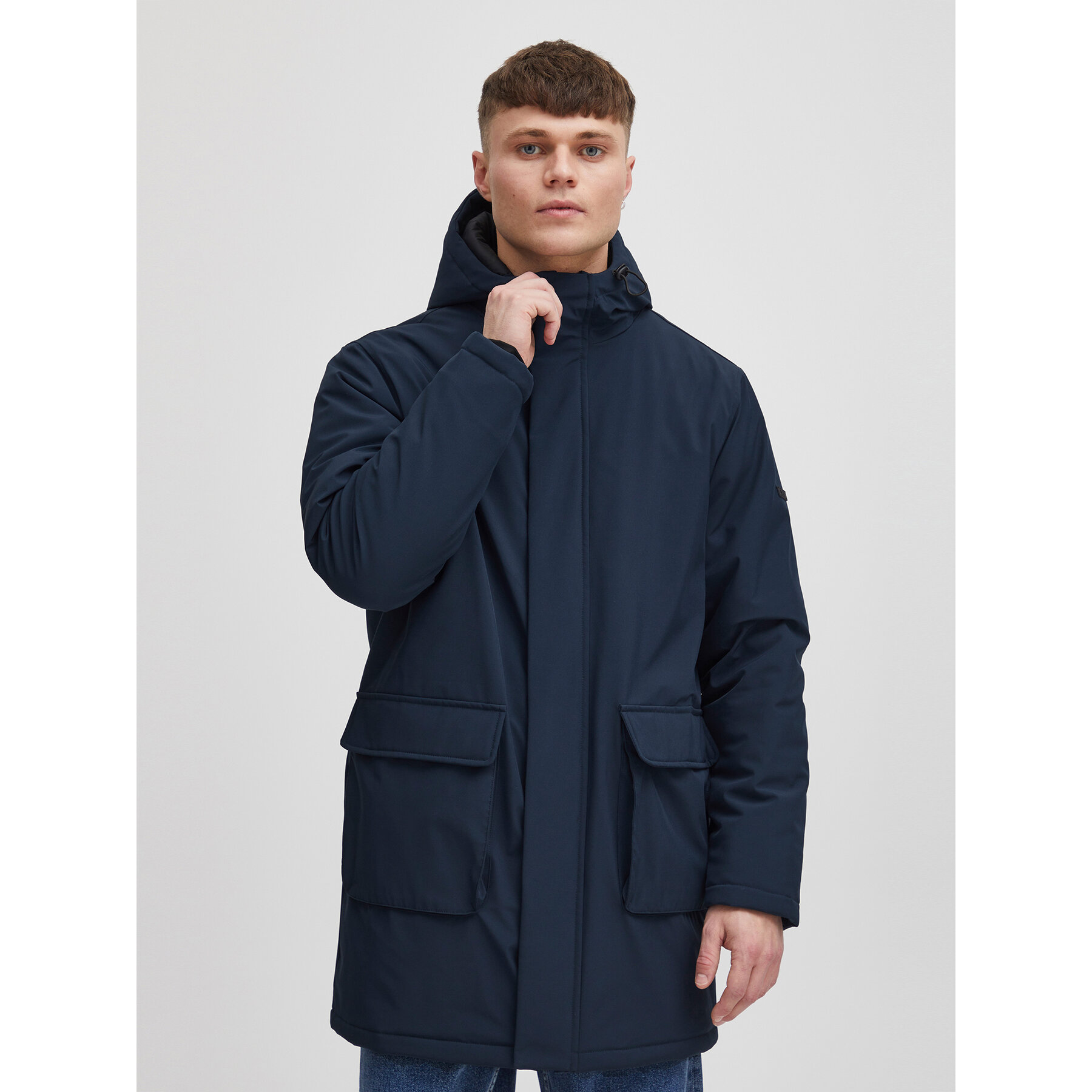 Solid Kurtka zimowa 21107834 Granatowy Regular Fit