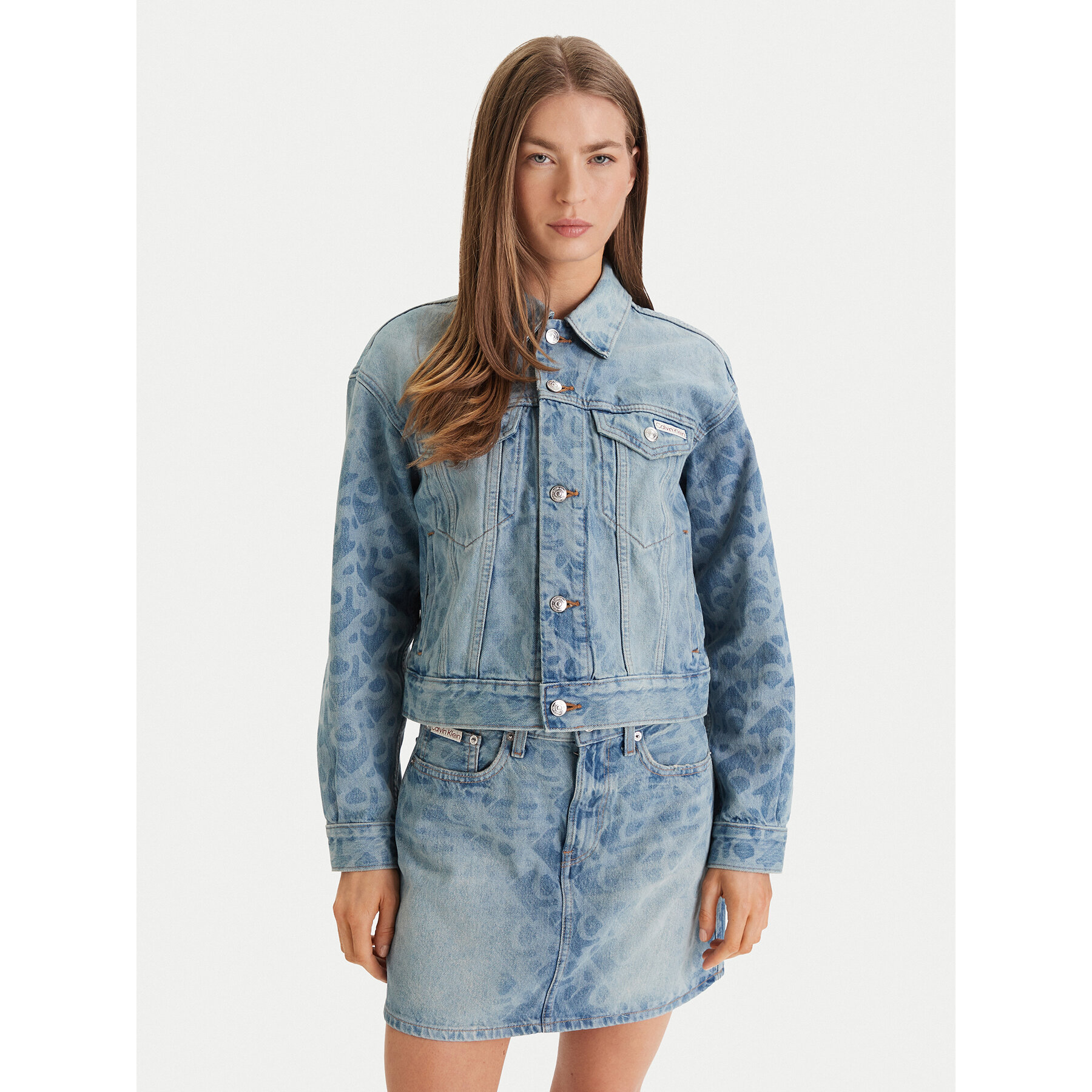 Calvin Klein Jeans Kurtka jeansowa LV047F677G Niebieski Regular Fit