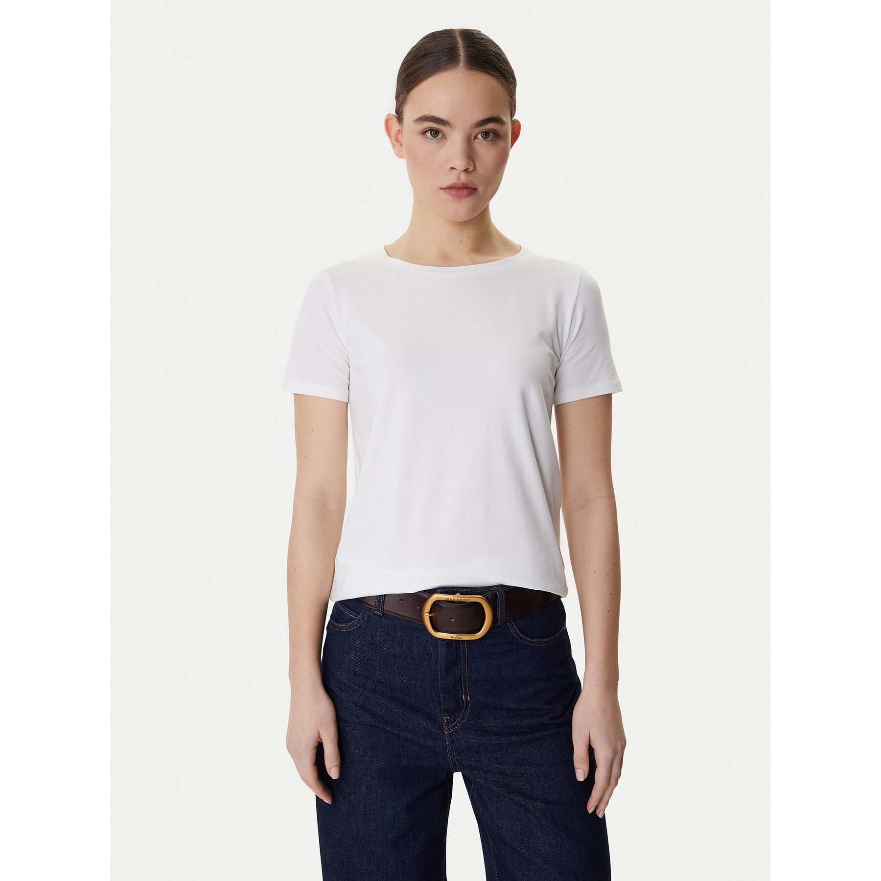 Weekend Max Mara T-Shirt Multib 2615971021 Biały Regular Fit