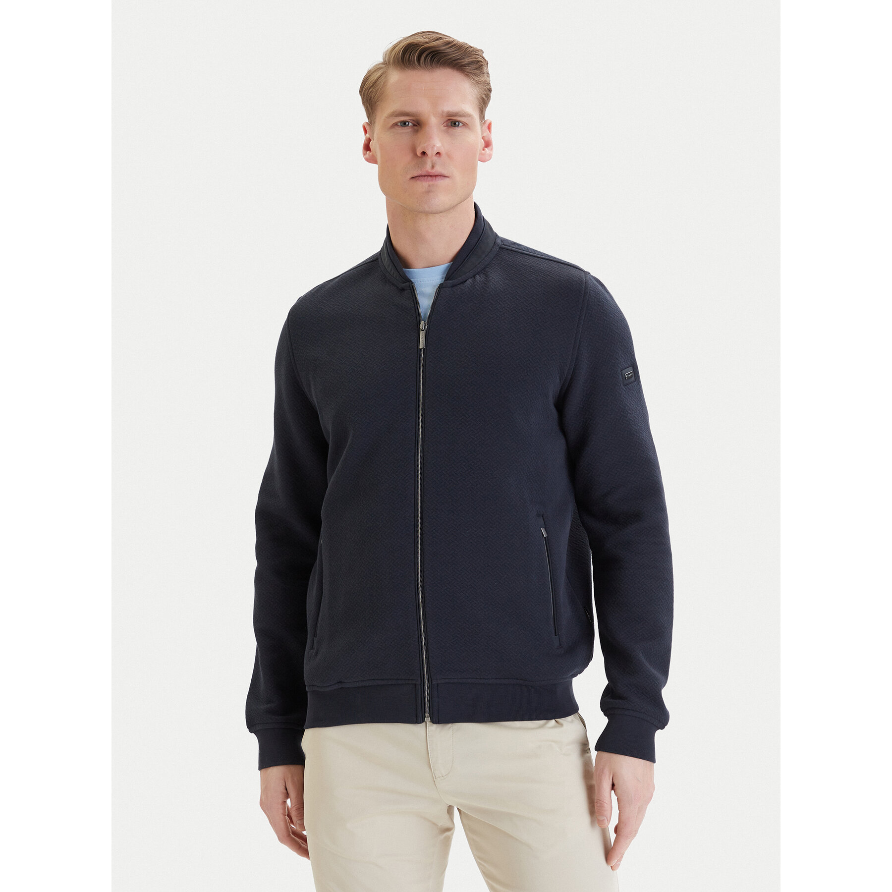 Bugatti Bluza 8750-75174C Granatowy Regular Fit