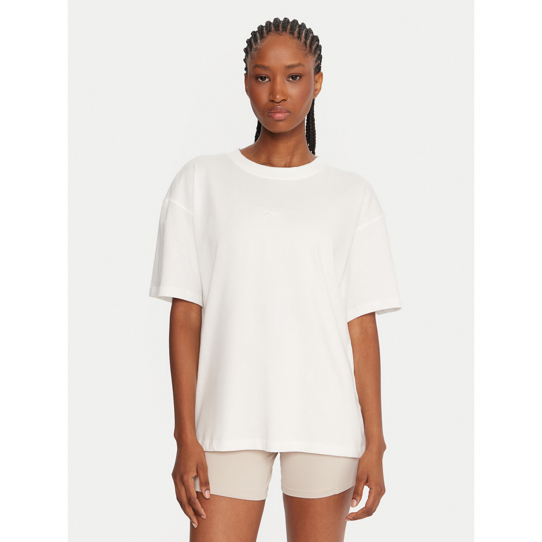 Reebok T-Shirt RK25315CCW Biały Regular Fit