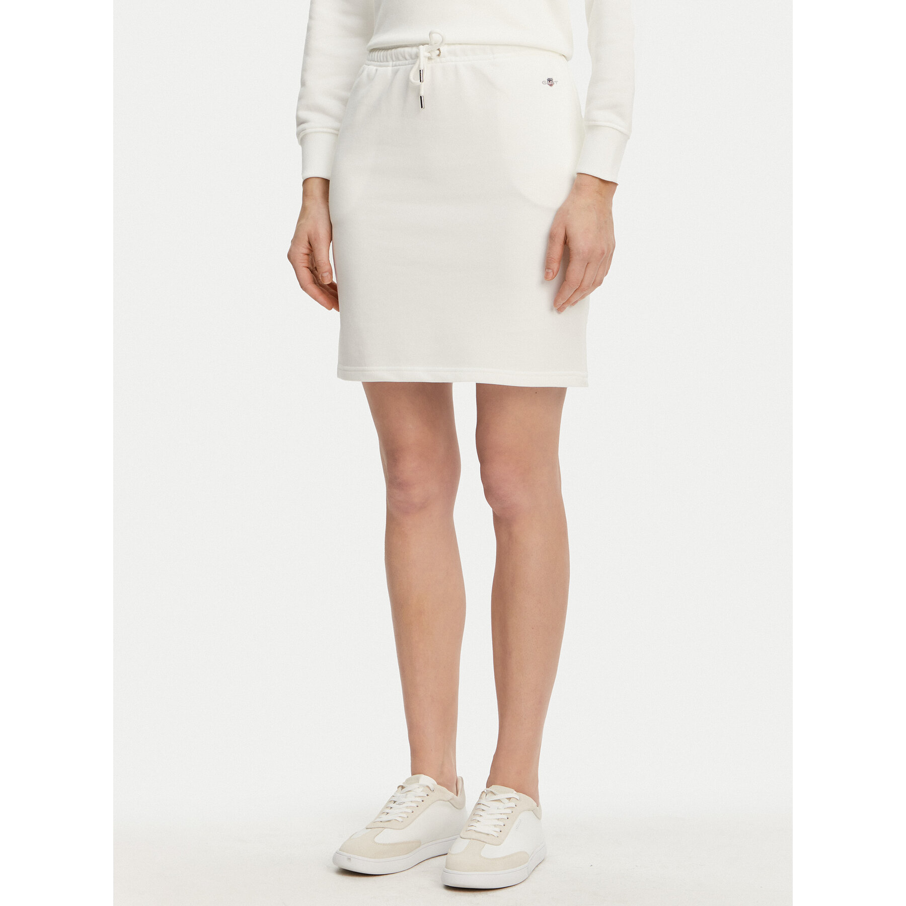 Gant Spódnica dresowa 4200274 Écru Regular Fit