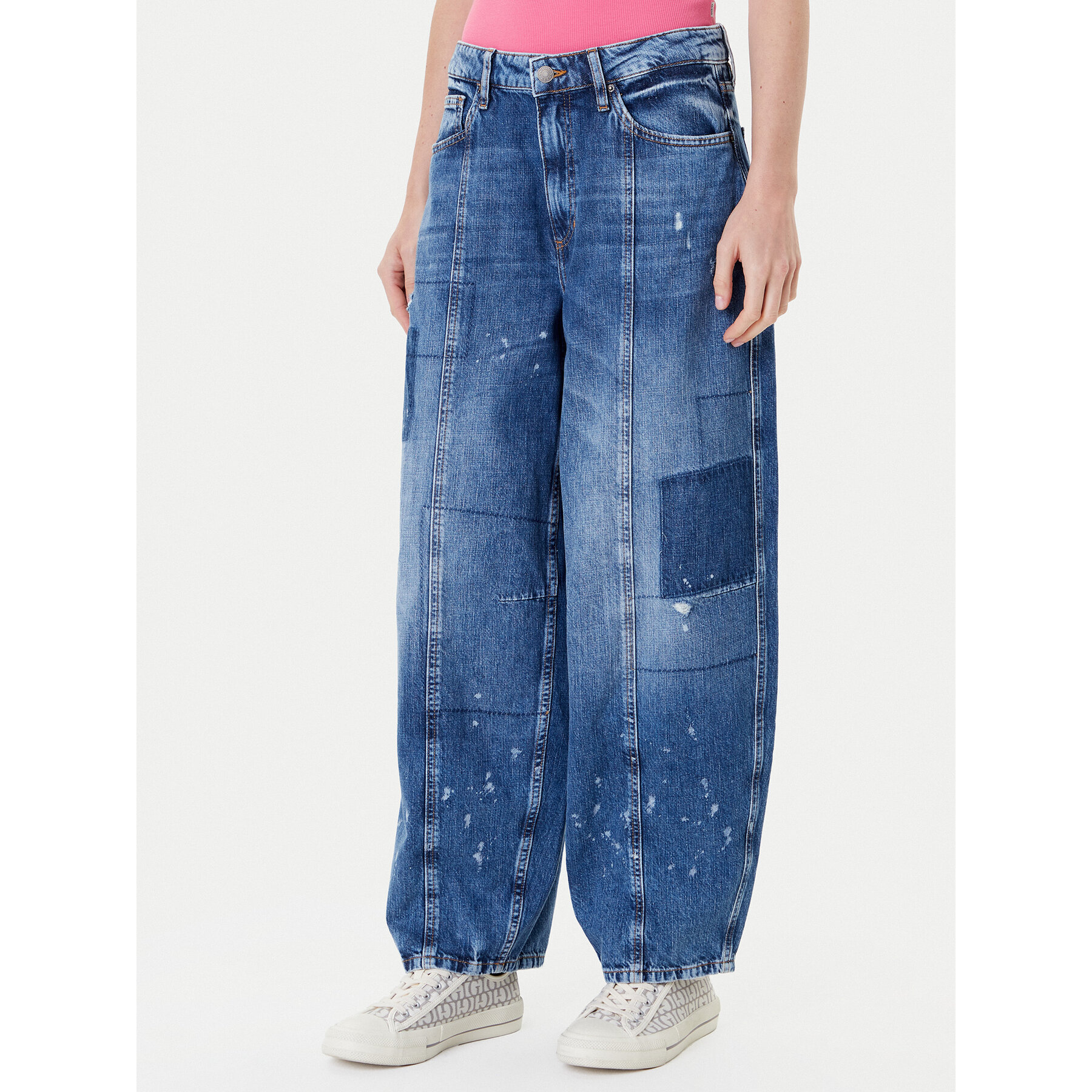 Guess Jeansy W5YG69 D5R01 Niebieski Tapered Fit