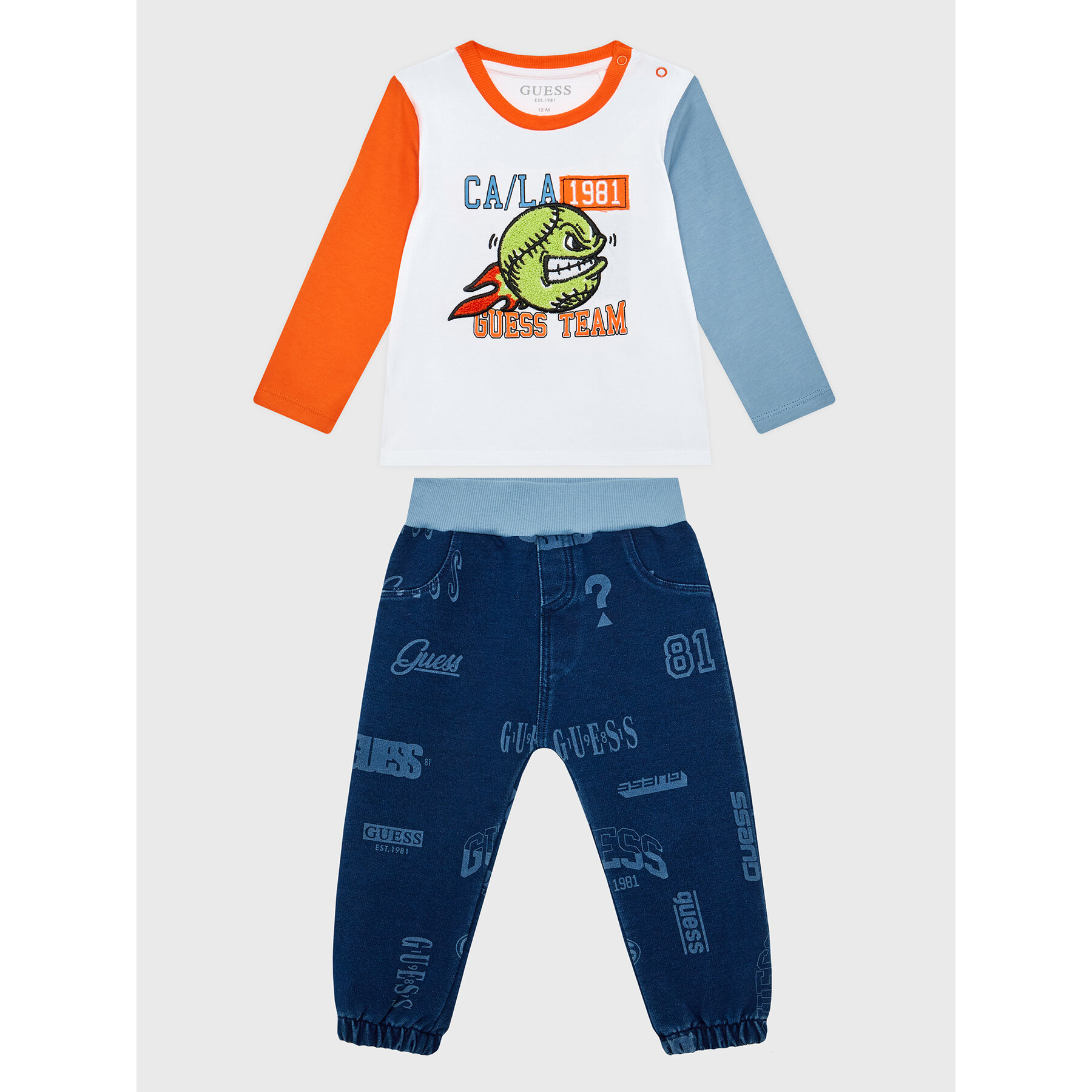 Guess Komplet bluzka i spodnie I3RG08 K8HM3 Kolorowy Regular Fit