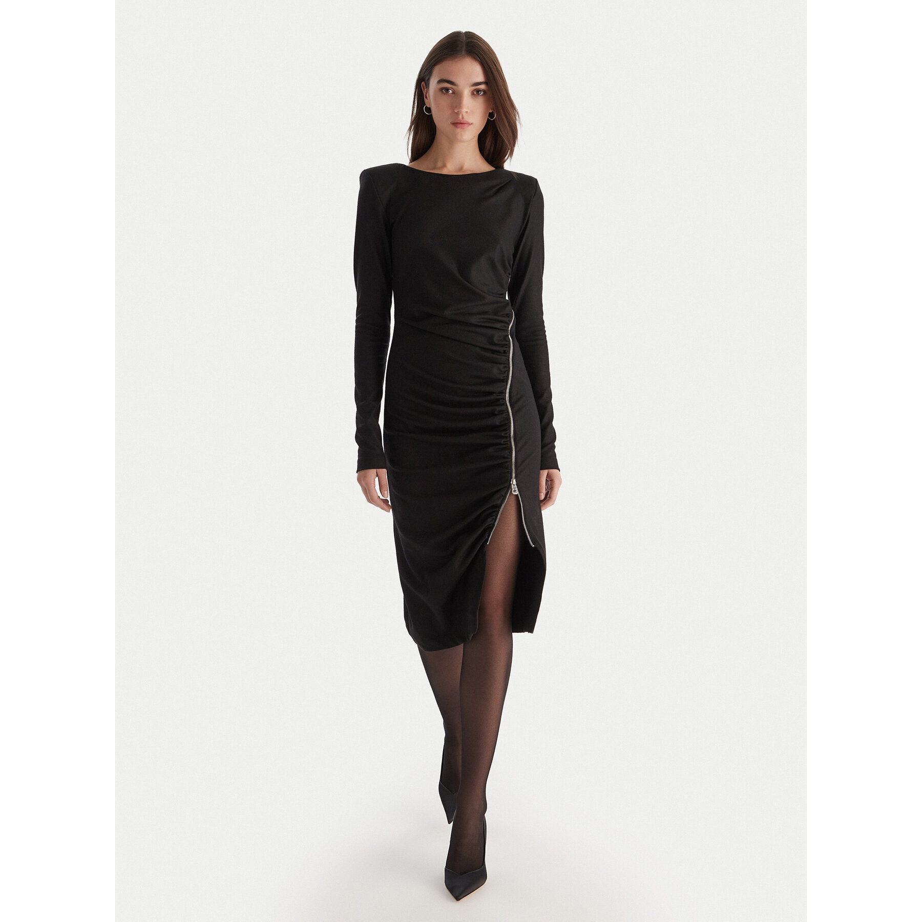 PINKO Sukienka koktajlowa Almundenta Abito 106126 A2ZU Czarny Regular Fit