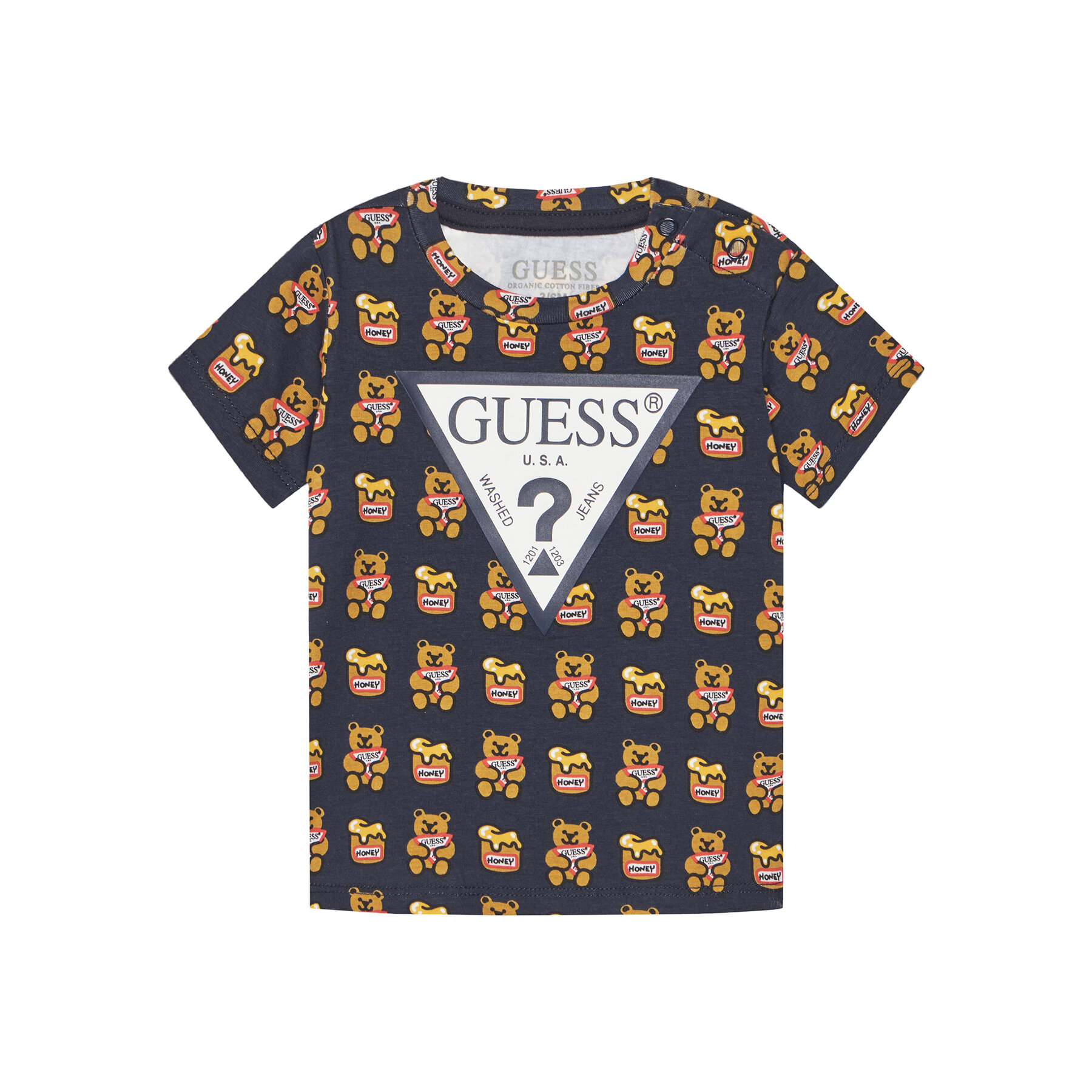 Guess T-Shirt H1YT00 K6YW1 Czarny Regular Fit
