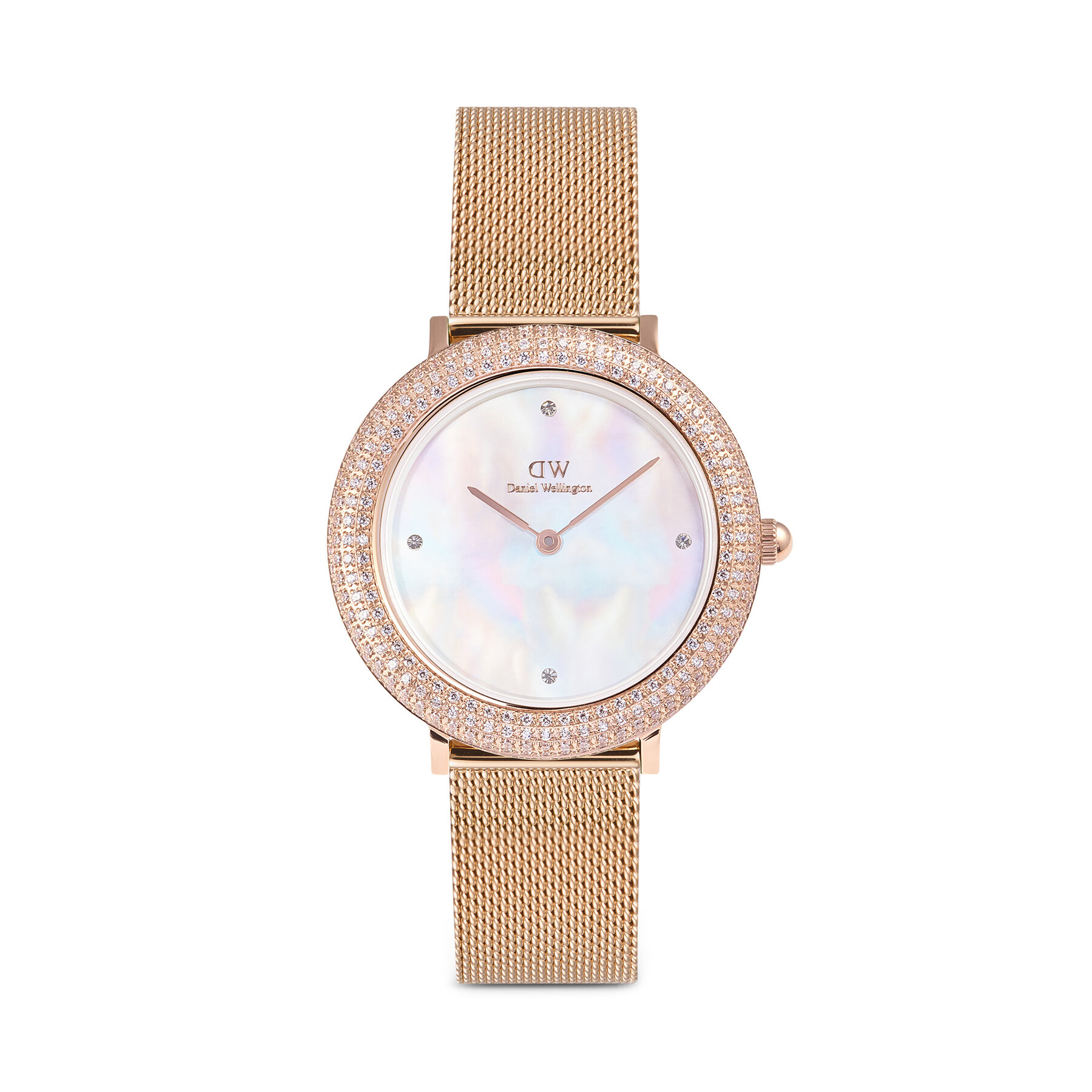 Daniel Wellington Zegarek Crystalline Bezel 3 DW00100823 Różowe złoto