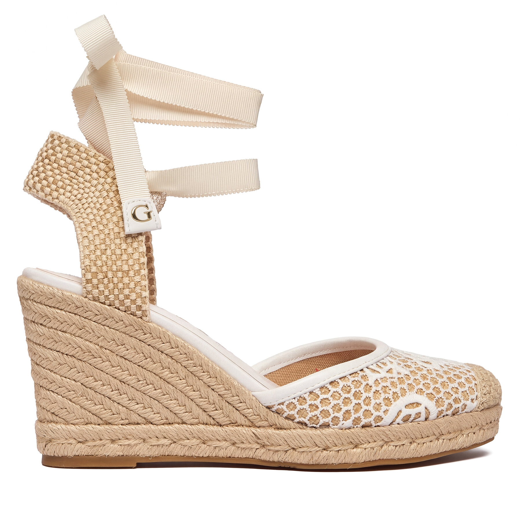 Guess Espadryle FLJCHY FAL04 Biały
