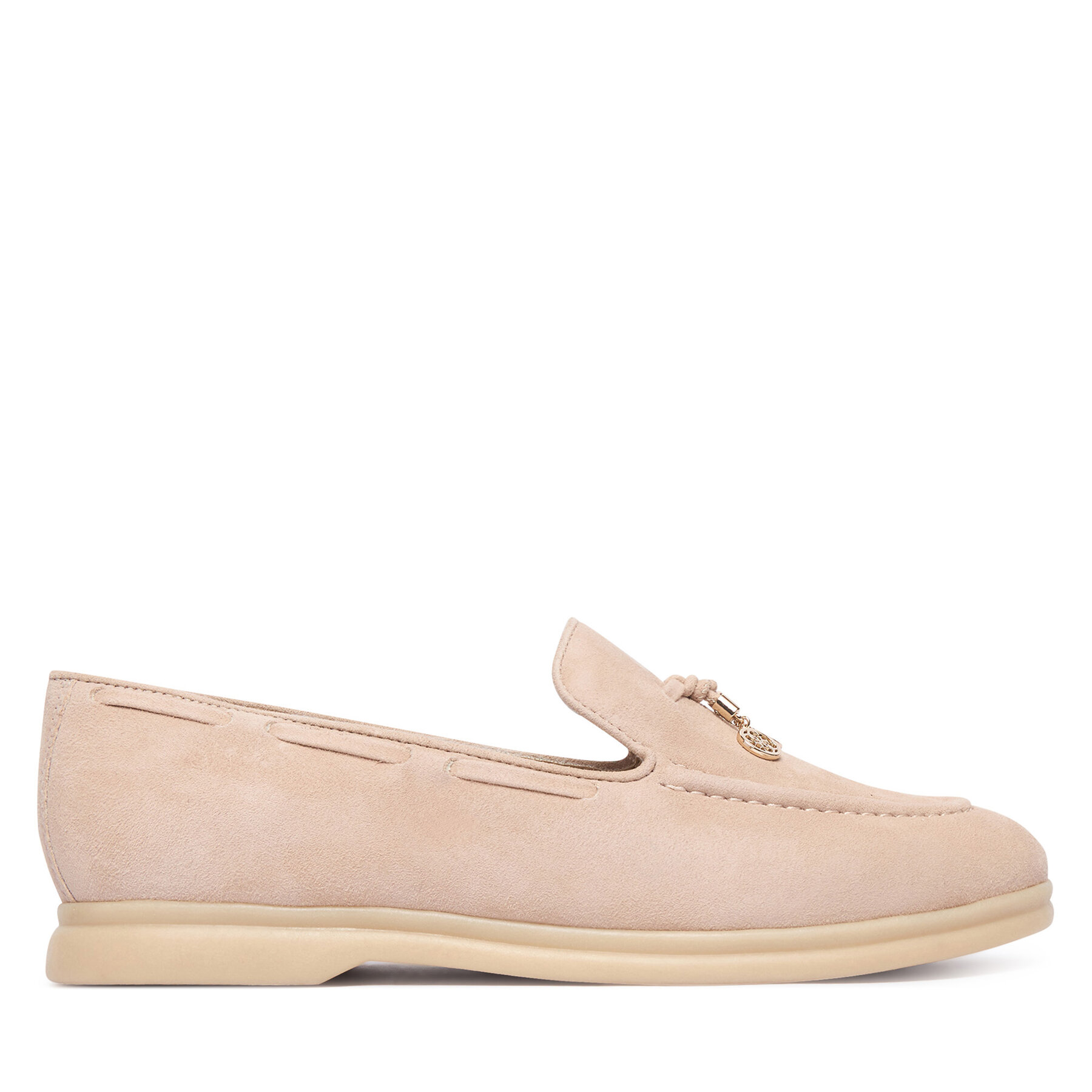Guess Loafersy Aryanai FLTNAI SUE14 Beżowy jasny