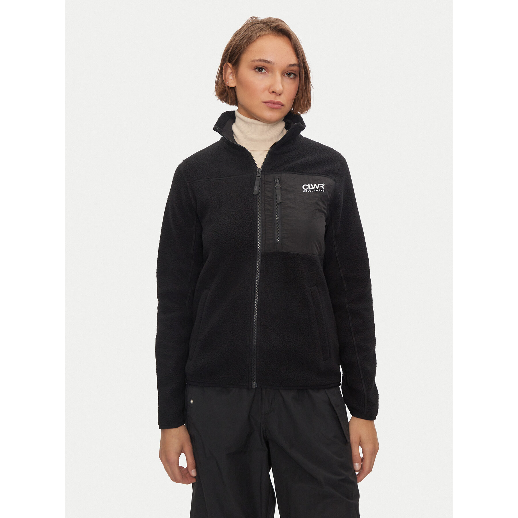 Colourwear Polar Pile Jkt 2.0 7010348 Czarny Regular Fit