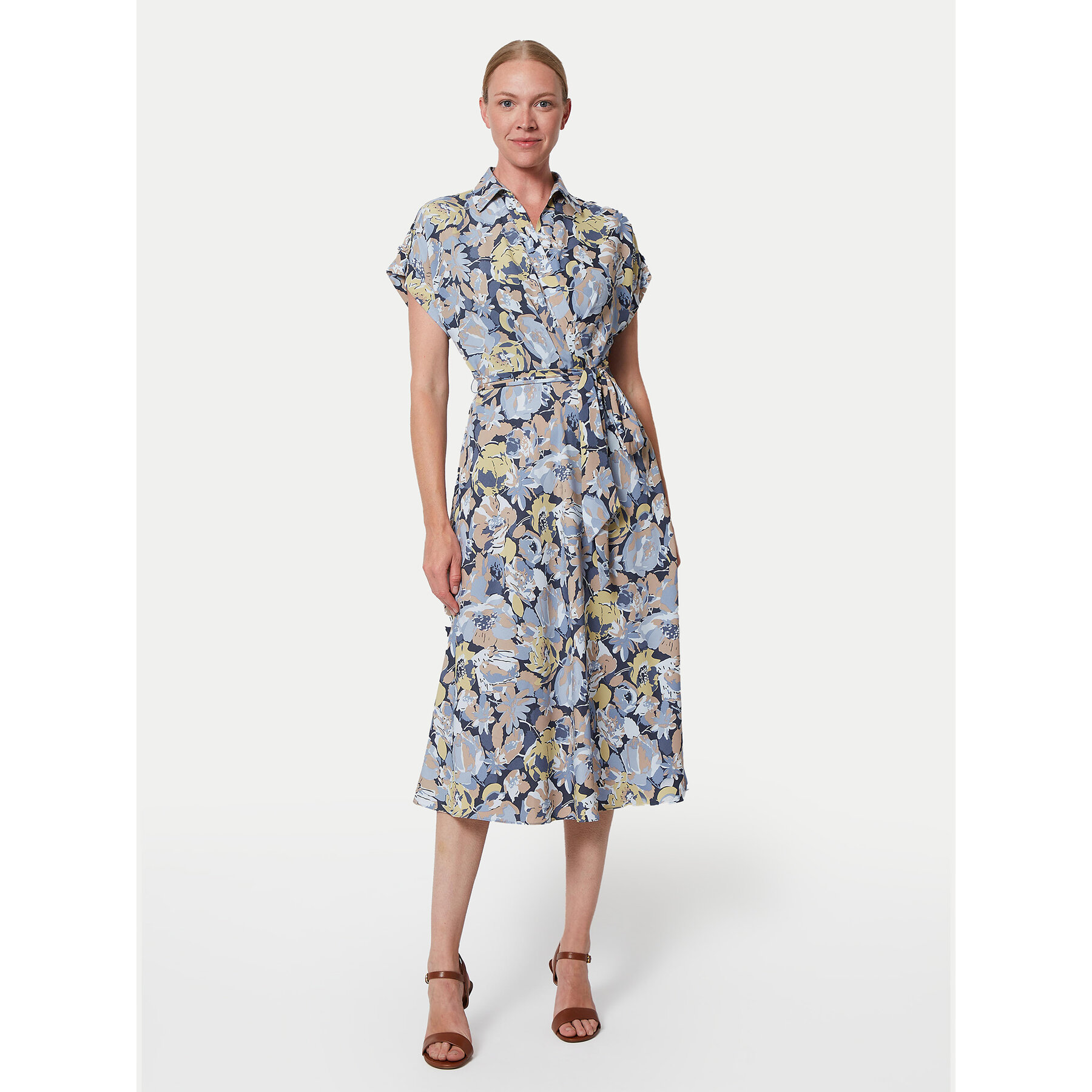 LAUREN RALPH LAUREN Sukienka codzienna 250963461001 Niebieski Regular Fit